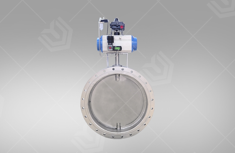 Pneumatic Ventilation Flanged Butterfly Valve