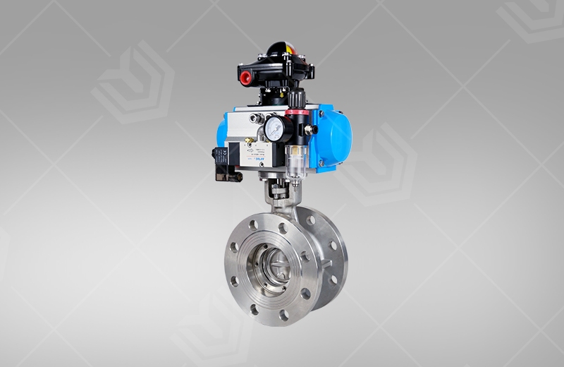 Stainless steel Triple offset flange butterfly val