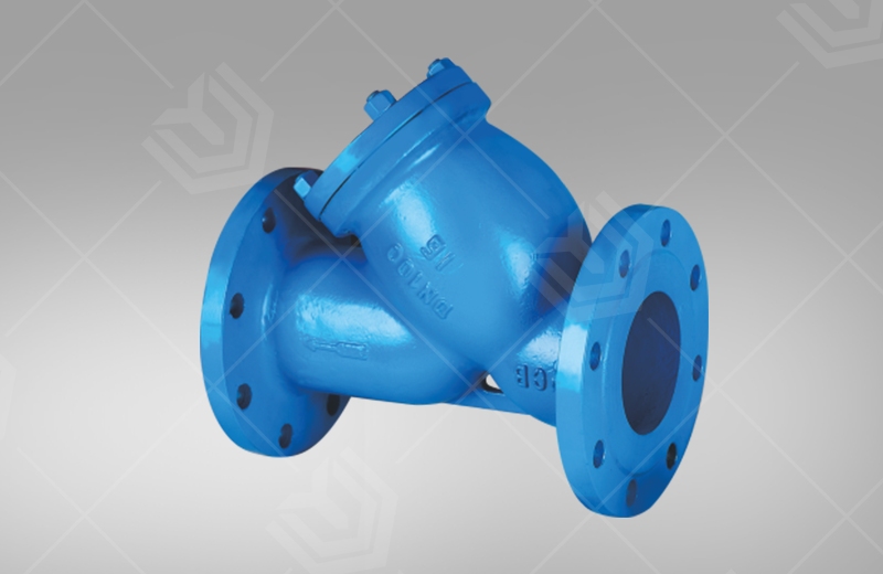 Y type flange filter