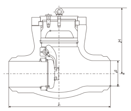 電站高壓(yā)旋啟式止回閥(圖(tú)1) 電站高壓旋啟式止回閥(圖1)