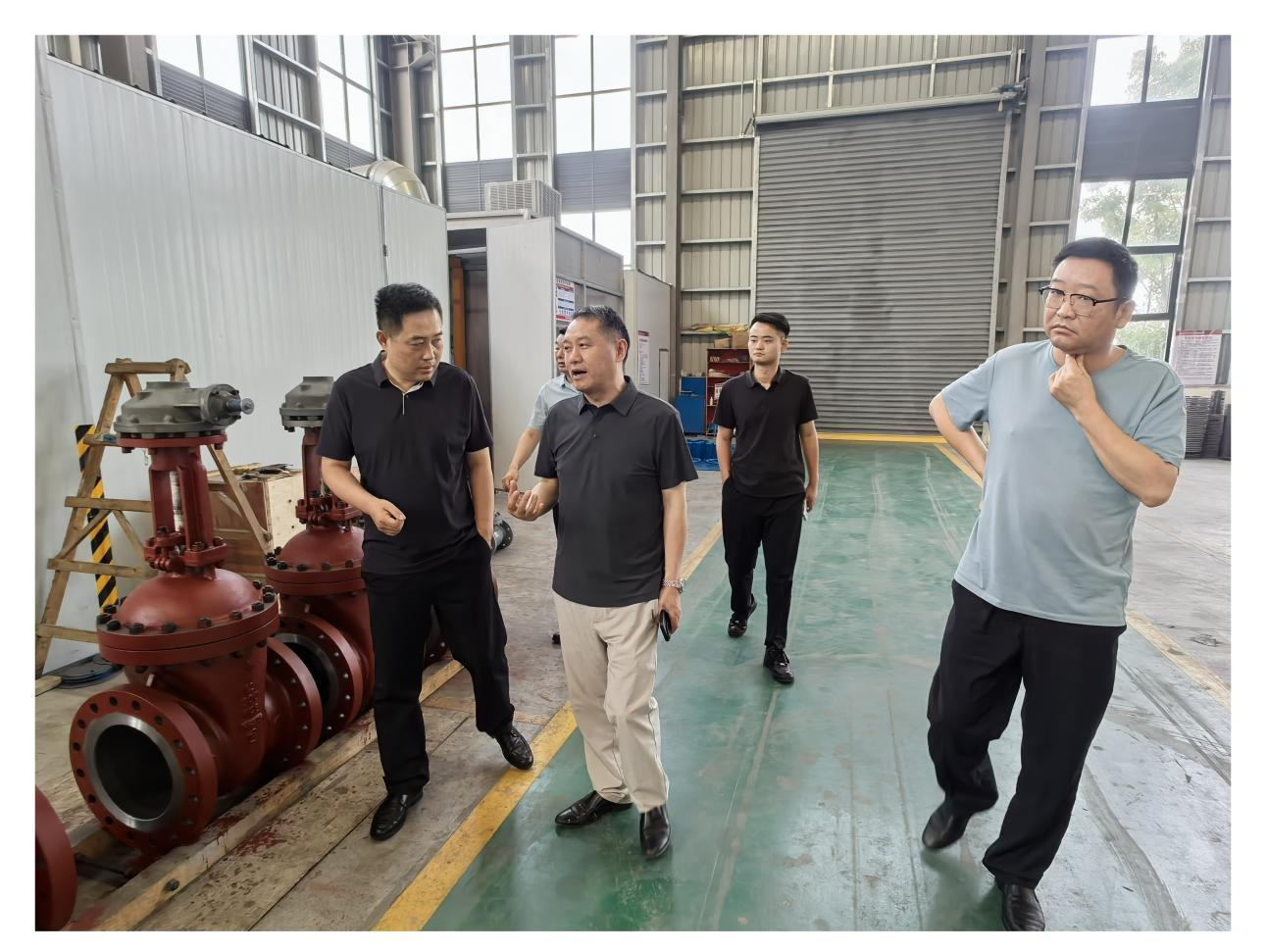 縣生態環境分局一（yī）行蒞臨我司指導環保工作